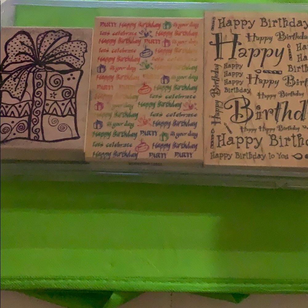 Three unused Stampin Up stamps